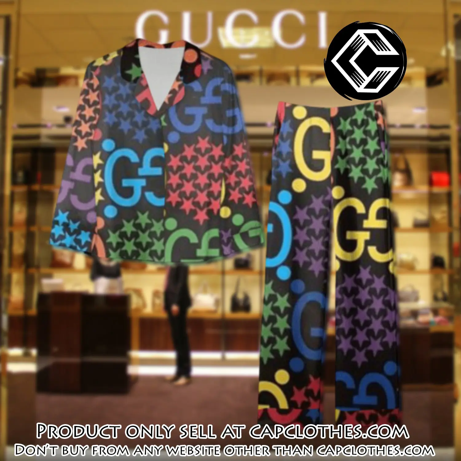 Trending luxury gc satin pajama set pjs1059 cc1813933